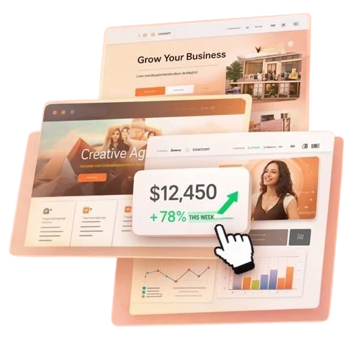 Website designs with growing sales and search visibility